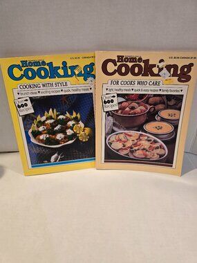 Cookbooks Lot of 2 Women's Circle Home Cooking 600 Recipes Illustrated 1990s